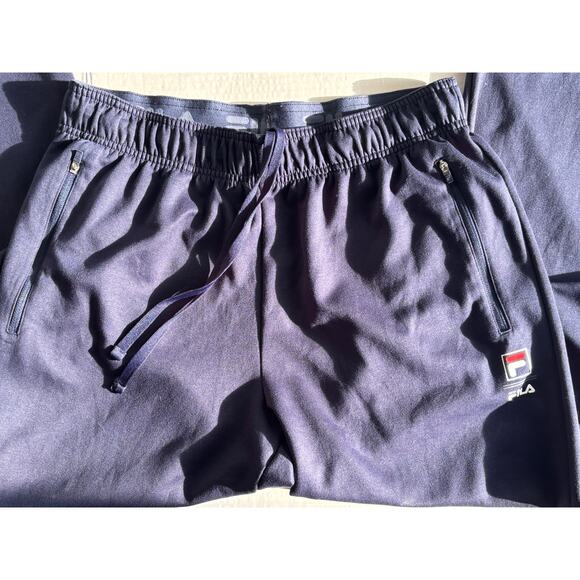 FILA Track Pants Jogger Style Logo Drawstring Navy Blue Men's M 38 inches Long - Picture 10 of 16